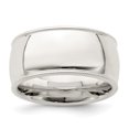 thumbnail image 1 of Auriga Fine Jewelry 925 Sterling Silver 10mm Comfort Fit Milgrain Band Ring Size 7.5 for Men, 1 of 7