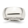 thumbnail image 1 of Auriga Fine Jewelry 925 Sterling Silver 10mm Comfort Fit Wedding Band Ring Size 8 for Women, 1 of 7