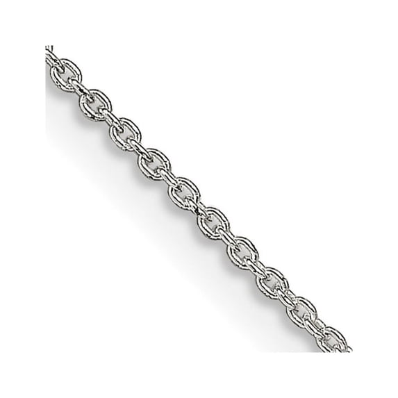Auriga Fine Jewelry 925 Sterling Silver 1mm Cable Chain 18inch Necklace for Women
