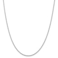 thumbnail image 1 of Auriga Fine Jewelry 925 Sterling Silver 2.35 mm Beaded Chain Necklace for Women 24", 1 of 5
