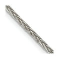 thumbnail image 1 of Auriga Fine Jewelry 925 Sterling Silver 2.5 mm Diamond-cut Spiga Chain Necklace for Women 28", 1 of 7