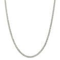 thumbnail image 1 of Auriga Fine Jewelry 925 Sterling Silver 3.2 mm Beveled Curb Chain Necklace for Women 20", 1 of 6