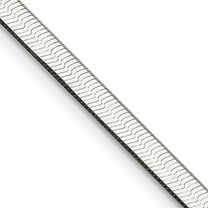 Auriga Fine Jewelry 925 Sterling Silver 3.25 mm Magic Herringbone Chain Necklace for Women 16"
