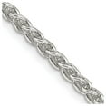 thumbnail image 1 of Auriga Fine Jewelry 925 Sterling Silver 3 mm Round Spiga Chain Necklace for Women 20", 1 of 5