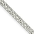 thumbnail image 1 of Auriga Fine Jewelry 925 Sterling Silver 3 mm Square Spiga Chain Necklace for Women 18", 1 of 5
