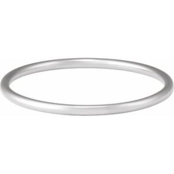 Auriga Fine Jewelry 925 Sterling Silver 4 mm Bangle Bracelet for Women 7.5"