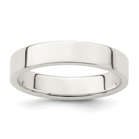 Auriga Fine Jewelry 925 Sterling Silver 4mm Lightweight Flat Size 7.5 Band for Women