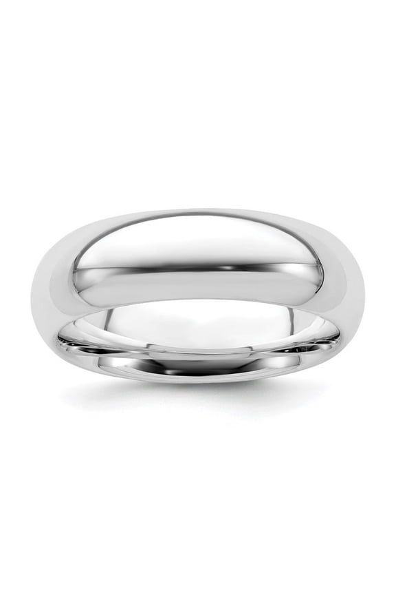 Fine Jewelry 925 Sterling Silver 6mm Comfort Fit Wedding Band Ring Size 7 for Women