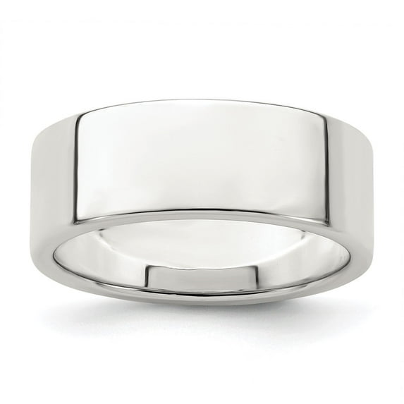 Auriga Fine Jewelry 925 Sterling Silver 7mm Lightweight Flat Band for Women Size 5.5