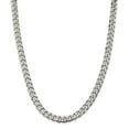 thumbnail image 1 of Auriga Fine Jewelry 925 Sterling Silver 8 mm Curb Chain Necklace for Mens 18", 1 of 6