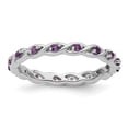 thumbnail image 1 of Auriga Fine Jewelry 925 Sterling Silver Amethyst Ring for Women Size 5, 1 of 6