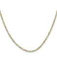 thumbnail image 1 of Auriga 925 Sterling Silver And Vermeil 1.85 mm Diamond-cut Rope Chain Necklace for Men 20", 1 of 7