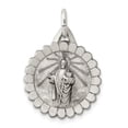 thumbnail image 1 of Auriga Fine Jewelry 925 Sterling Silver Antiqued Saint Jude Thaddeus Medal for Women (L - 26 mm, W - 18 mm), 1 of 6