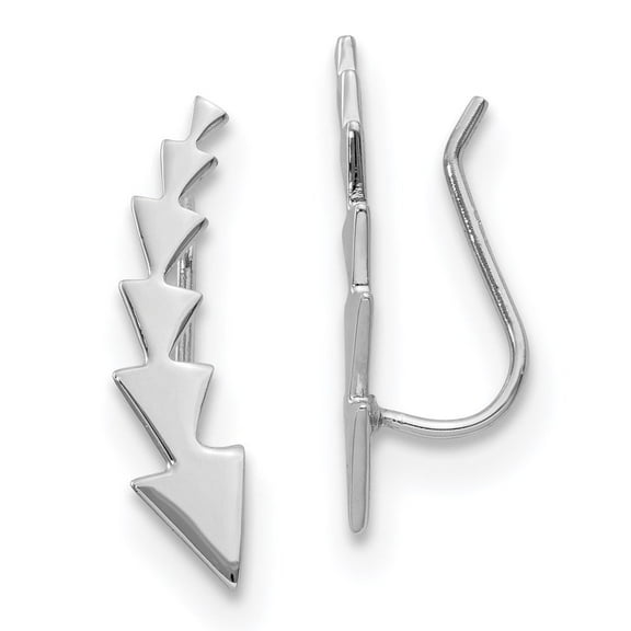 Auriga Fine Jewelry 925 Sterling Silver Arrow Ear Climber Earrings for Women