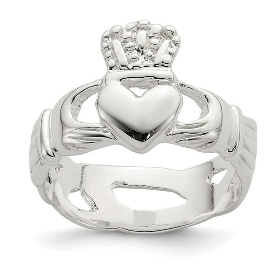 Auriga Fine Jewelry 925 Sterling Silver Claddagh Ring Size 6 for Women