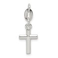 thumbnail image 1 of Auriga Fine Jewelry 925 Sterling Silver Cross Charm Pendant for Women (L- 0.87 inch, W- 0.31 inch), 1 of 6