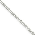 thumbnail image 1 of Auriga Fine Jewelry 925 Sterling Silver Diamond-cut 3 mm 3 Short Plus 1 Long Cable Link Chain Necklace for Women 22", 1 of 6