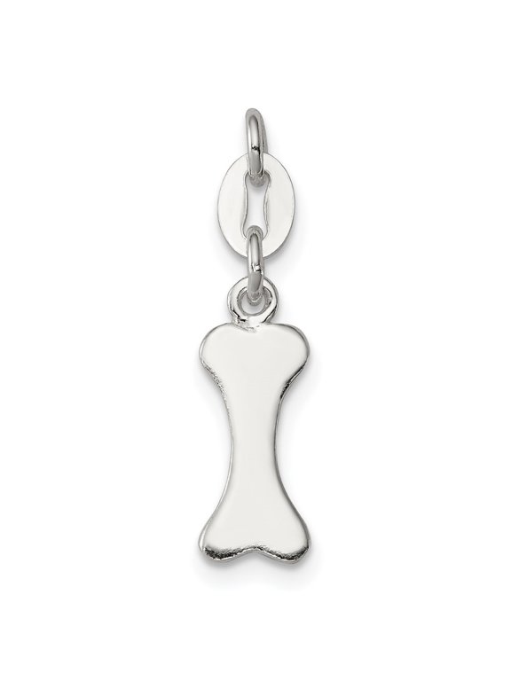 Fine Jewelry 925 Sterling Silver Dog Bone Charm Pendant for Women