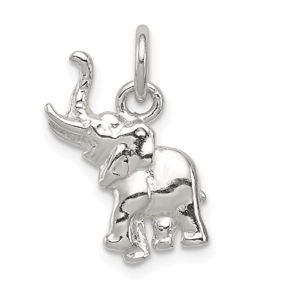 Auriga Fine Jewelry 925 Sterling Silver Elephant Charm Pendant for Women (L-18mm, W-10mm)
