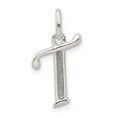 thumbnail image 1 of Auriga Fine Jewelry 925 Sterling Silver Glitter Enamel Letter T Initial Charm Pendant for Women (L- 23mm, W- 11mm), 1 of 6