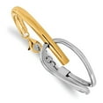 thumbnail image 1 of Auriga Fine Jewelry 925 Sterling Silver Gold-Tone Polished Bangle 7inch for Women, 1 of 4