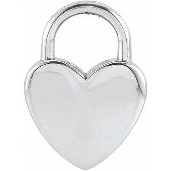 Auriga Fine Jewelry 925 Sterling Silver Heart Lock Pendant for Women