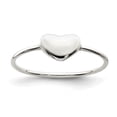 thumbnail image 1 of Auriga Fine Jewelry 925 Sterling Silver Heart Ring Size 6 for Women, 1 of 5