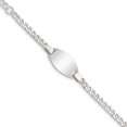 thumbnail image 1 of Auriga Fine Jewelry 925 Sterling Silver Id Bracelet 6 inch for women, 1 of 6