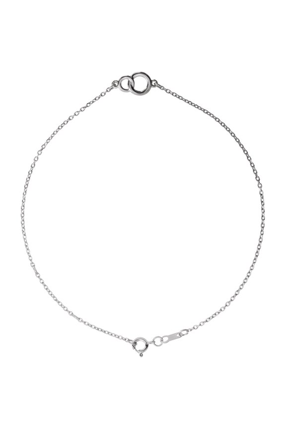 Fine Jewelry 925 Sterling Silver Interlocking Circle Bracelet for Women