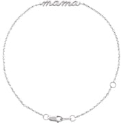 Auriga Fine Jewelry 925 Sterling Silver Mama Bracelet for Women 7"
