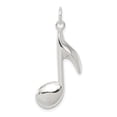 thumbnail image 1 of Auriga Fine Jewelry 925 Sterling Silver Music Note Charm Pendant for Women (L-27mm, W-15mm), 1 of 6