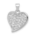thumbnail image 1 of Auriga Fine Jewelry 925 Sterling Silver Plating CZ Heart Pendant for Women, 1 of 4