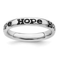 thumbnail image 1 of Auriga Fine Jewelry 925 Sterling Silver Polished Enameled Hope Ring for Women Size- 7, 1 of 7