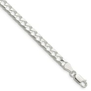 KoolJewelry Sterling Silver 2.3mm Paperclip Chain Necklace - 14", Rhodium Plated, Hypoallergenic
