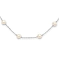 thumbnail image 1 of Auriga Fine Jewelry 925 Sterling Silver Rh-plated Fresh Water Cultured Pearl Necklace for Women 16", 1 of 5