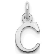 Auriga Fine Jewelry 925 Sterling Silver Rh-plated Letter C Initial Charm for Women