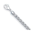 thumbnail image 1 of Auriga Fine Jewelry 925 Sterling Silver Rhodium-Plated 6 mm Wheat Chain Necklace for Women 18", 1 of 4