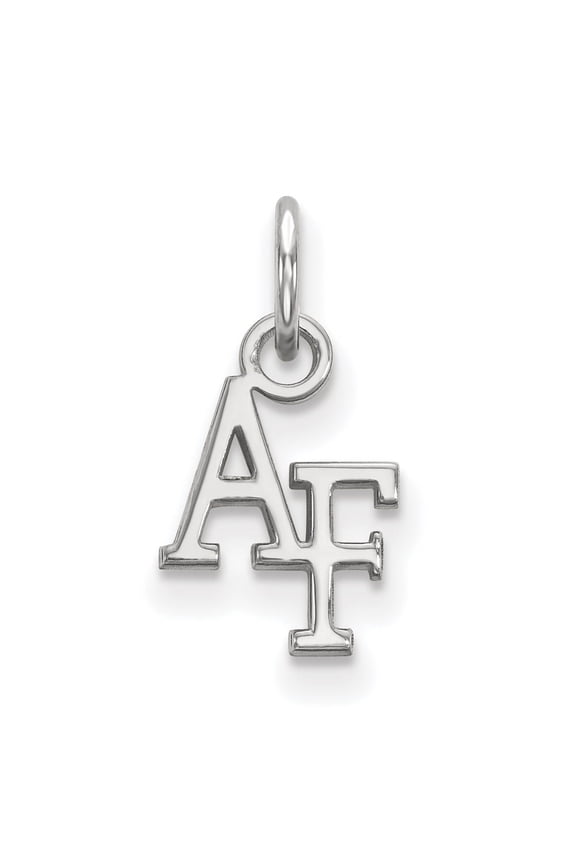 Fine Jewelry 925 Sterling Silver Rhodium-plated A-F Extra Pendant for Women (L-14 mm, W-8 mm)