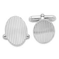 thumbnail image 1 of Auriga Fine Jewelry 925 Sterling Silver Rhodium-plated Cufflinks for Men, 1 of 4