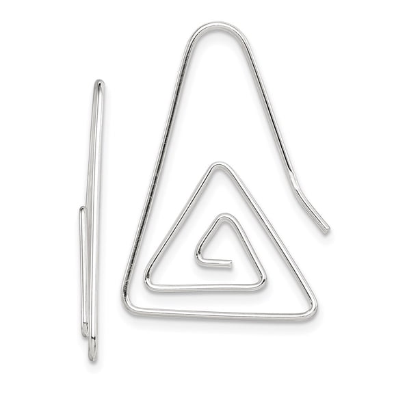 Auriga Fine Jewelry 925 Sterling Silver Hook Triangle Dangle Earrings for Women