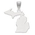 thumbnail image 1 of Auriga Fine Jewelry 925 Sterling Silver/Rhodium-plated Michigan State Pendant for Women, 1 of 4