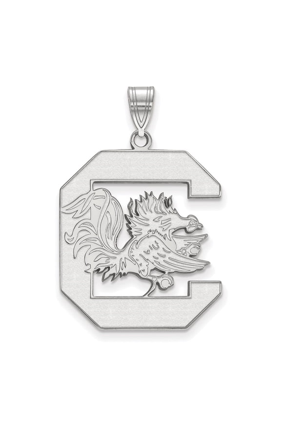Fine Jewelry 925 Sterling Silver Rhodium-plated South Carolina Extra Pendant for Women (L-31 mm, W-22 mm)