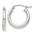 thumbnail image 1 of Auriga Fine Jewelry 925 Sterling Silver Round Hoop Earrings for Women (L-19mm, W-17mm), 1 of 3