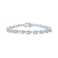 thumbnail image 1 of Auriga Fine Jewelry 925 Sterling Silver Sky Blue Topaz Bracelet for Women, 1 of 3