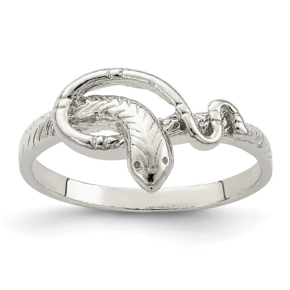 Auriga Fine Jewelry 925 Sterling Silver Snake Ring for Women Size- 8