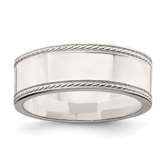 Auriga Fine Jewelry 925 Sterling Silver mm Wedding Band Ring Size 7 for Women