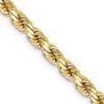 thumbnail image 1 of Auriga Fine Jewelry 10K Yellow Gold 4.25 mm Diamond-cut Rope Chain Necklace for Men 24", 1 of 7