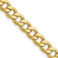 thumbnail image 1 of Auriga Fine Jewelry 14K Yellow Gold 7.5 mm Semi-Solid Curb Chain Necklace for Men 24", 1 of 7