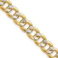 thumbnail image 1 of Auriga Fine Jewelry 14K Yellow Gold 7.75 mm Semi-solid Curb Chain Necklace for Men 26", 1 of 6