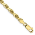 thumbnail image 1 of Auriga Fine Jewelry 10K Yellow Gold 4.5mm Quadruple Rope Chain Bracelet 7" for Women, 1 of 6
